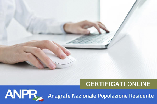 CERTIFICATI ANAGRAFICI ONLINE