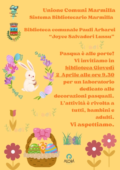 Biblioteca Comunale - Laboratorio Pasqua