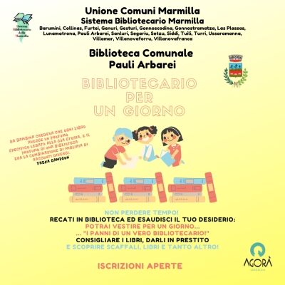 Biblioteca Comunale di Pauli Arbarei - Bibliotecario per un Giorno.