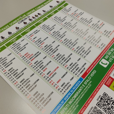 Consegna Calendari del Servizio Raccolta Differenziata
