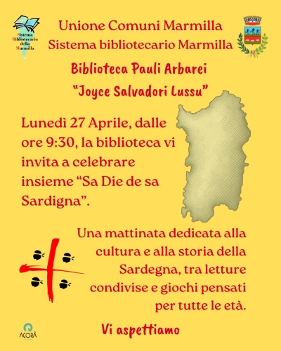 Biblioteca Comunale - Attivit&agrave; di lettura e giochi dedicata a Sa Die de sa Sardigna.