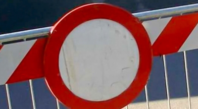 Chiusura al traffico della Via Verdi e della Via Milano nel pomeriggio del 1 marzo 2022.